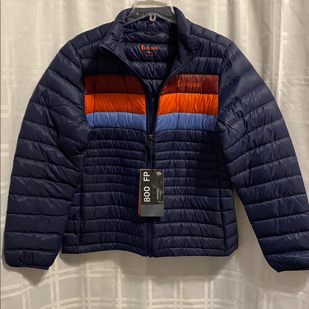 Cotopaxi Women’s Fuego Down Jacket Puffer Puff Blue Pink NWT Ink Rosewood Size M - Picture 4 of 7